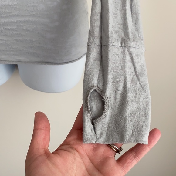 Last DAY Ballerina Burnout Long Sleeve Tee Gray - Picture 3 of 8